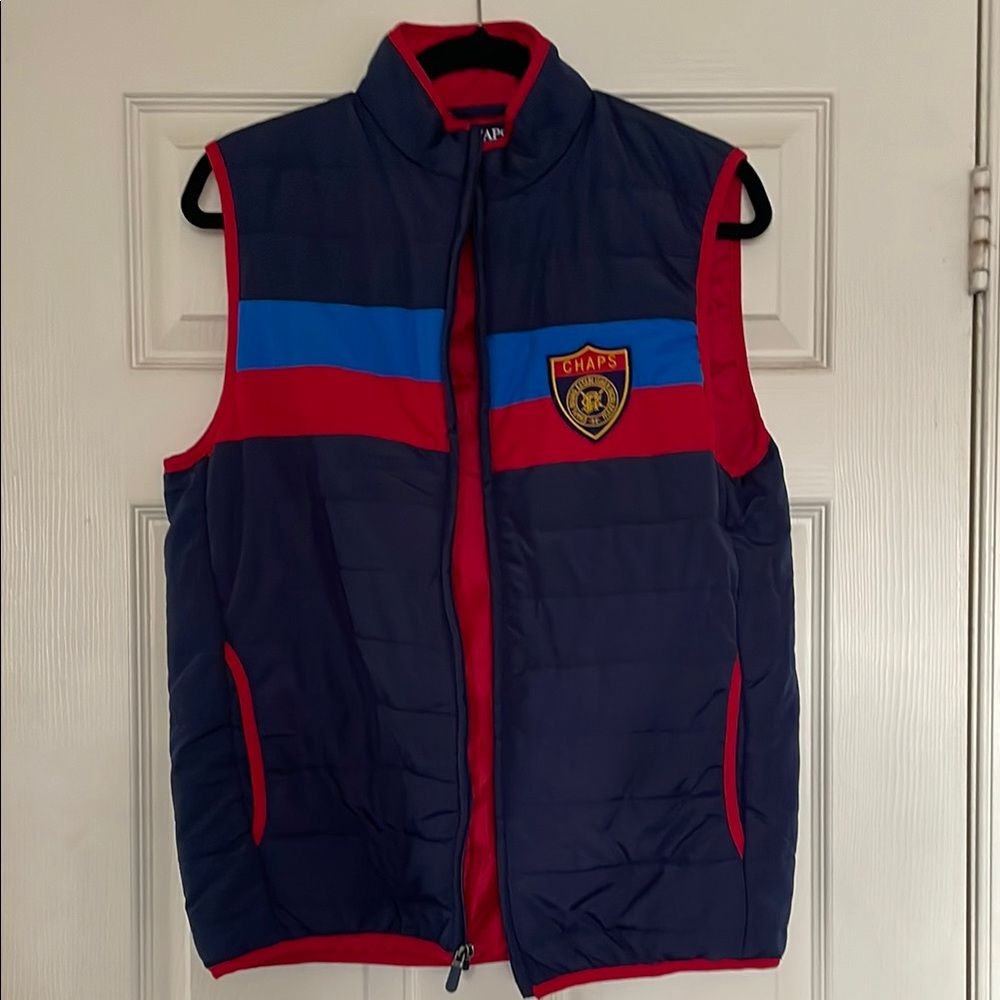 Chaps Colorblock Puffer Vest